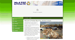 Desktop Screenshot of mcateerecycling.com