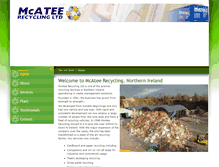 Tablet Screenshot of mcateerecycling.com